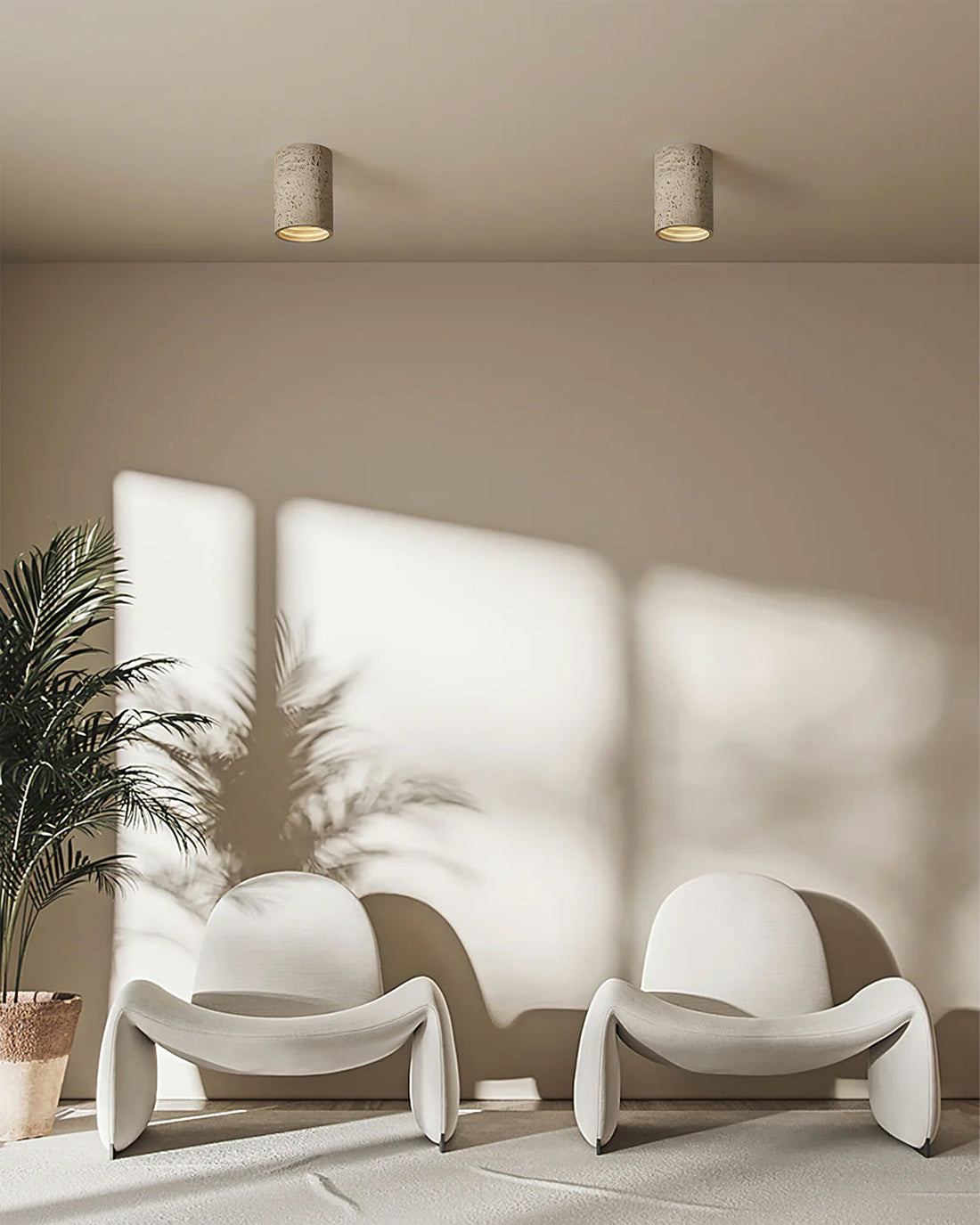Contemporary Interior Design Solution in Brick Red