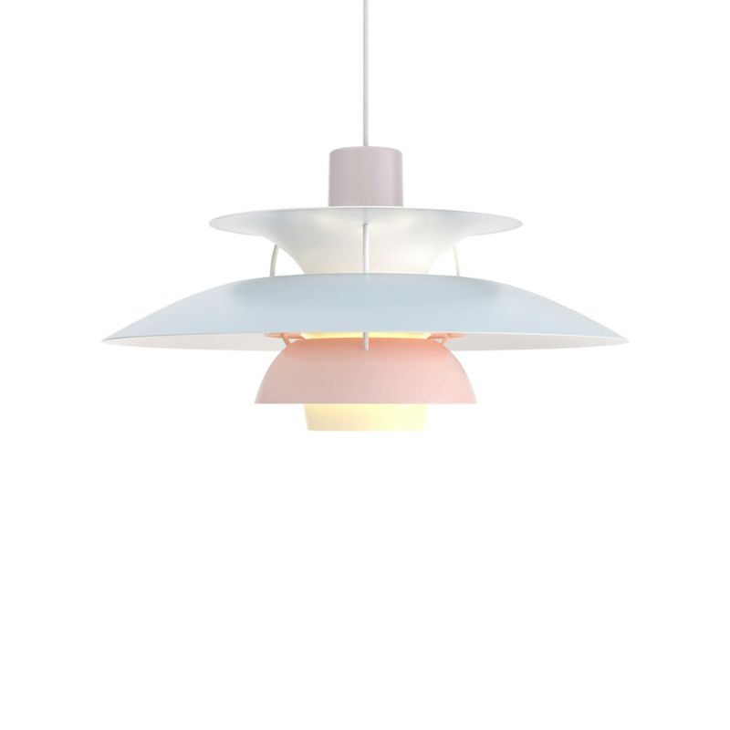 Suspension multicouche danoise - Lampe de salle à manger scandinave en métal