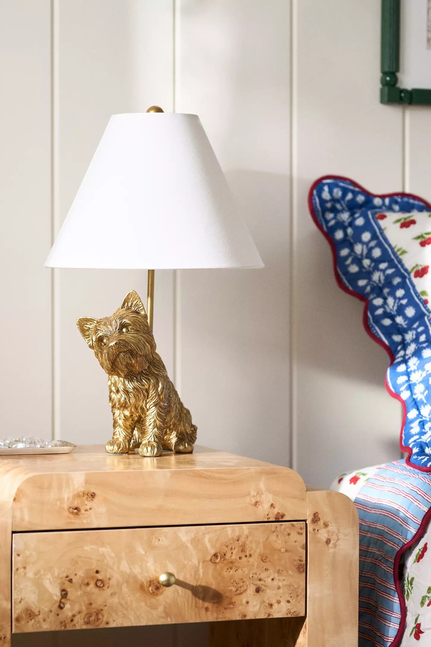 Pawdia Fabric Decorative Table Lamp - Animal Sculpture Bedside Lamp