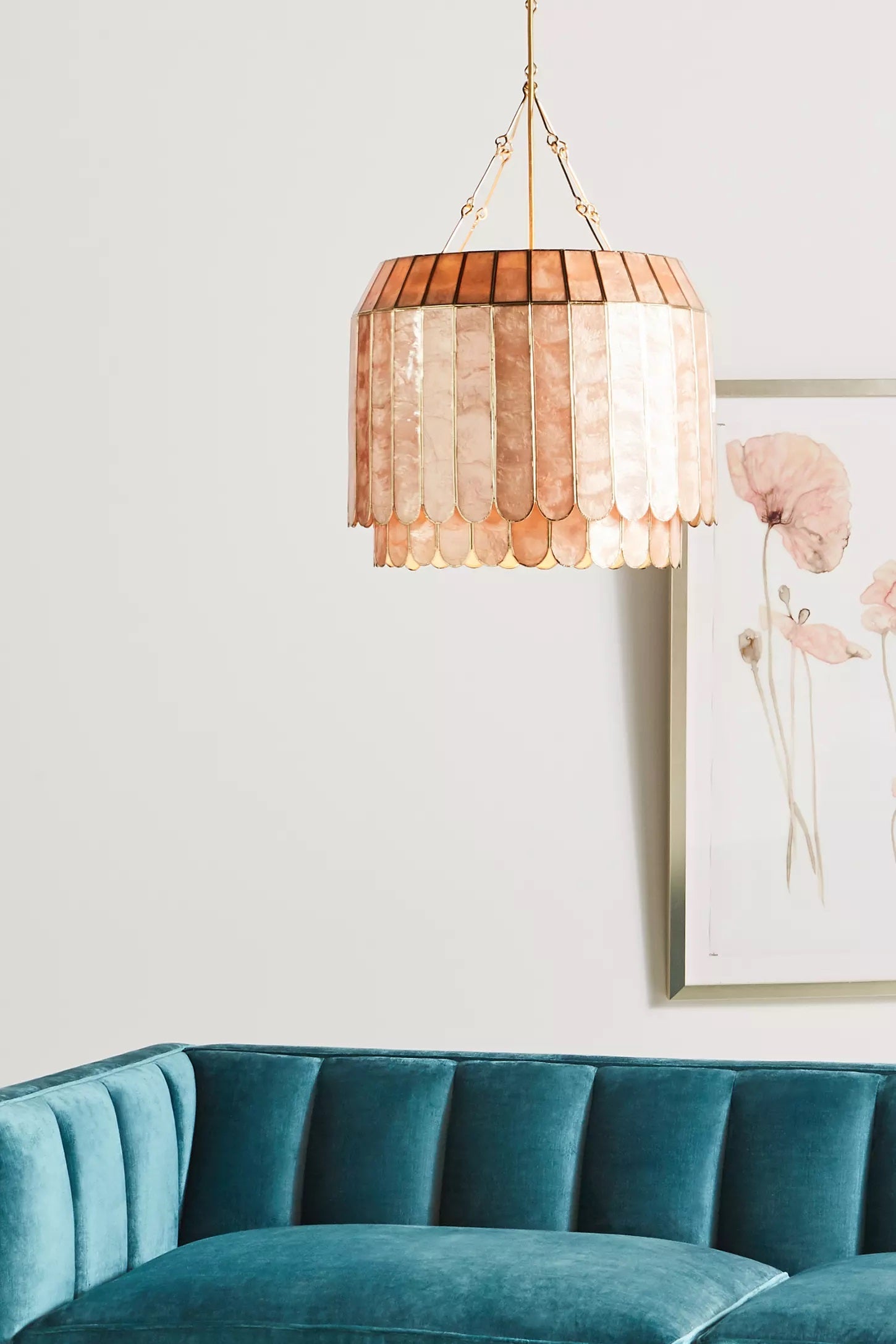 Lumica Capiz Faceted Pendant Light - Elegant Natural Shell Design