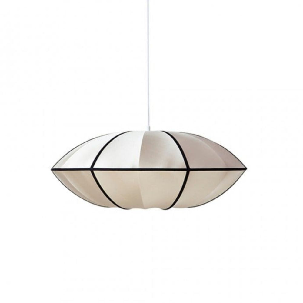 Silk Pendant Light - Nordic White Fabric Shade Design