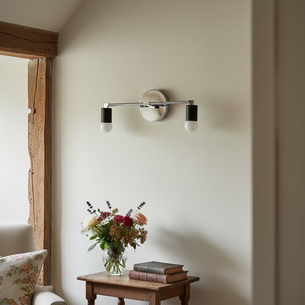 Mobilux Line industrial Bathroom Vanity Light - Minimalist Wall Sconce - Elegant Fixture
