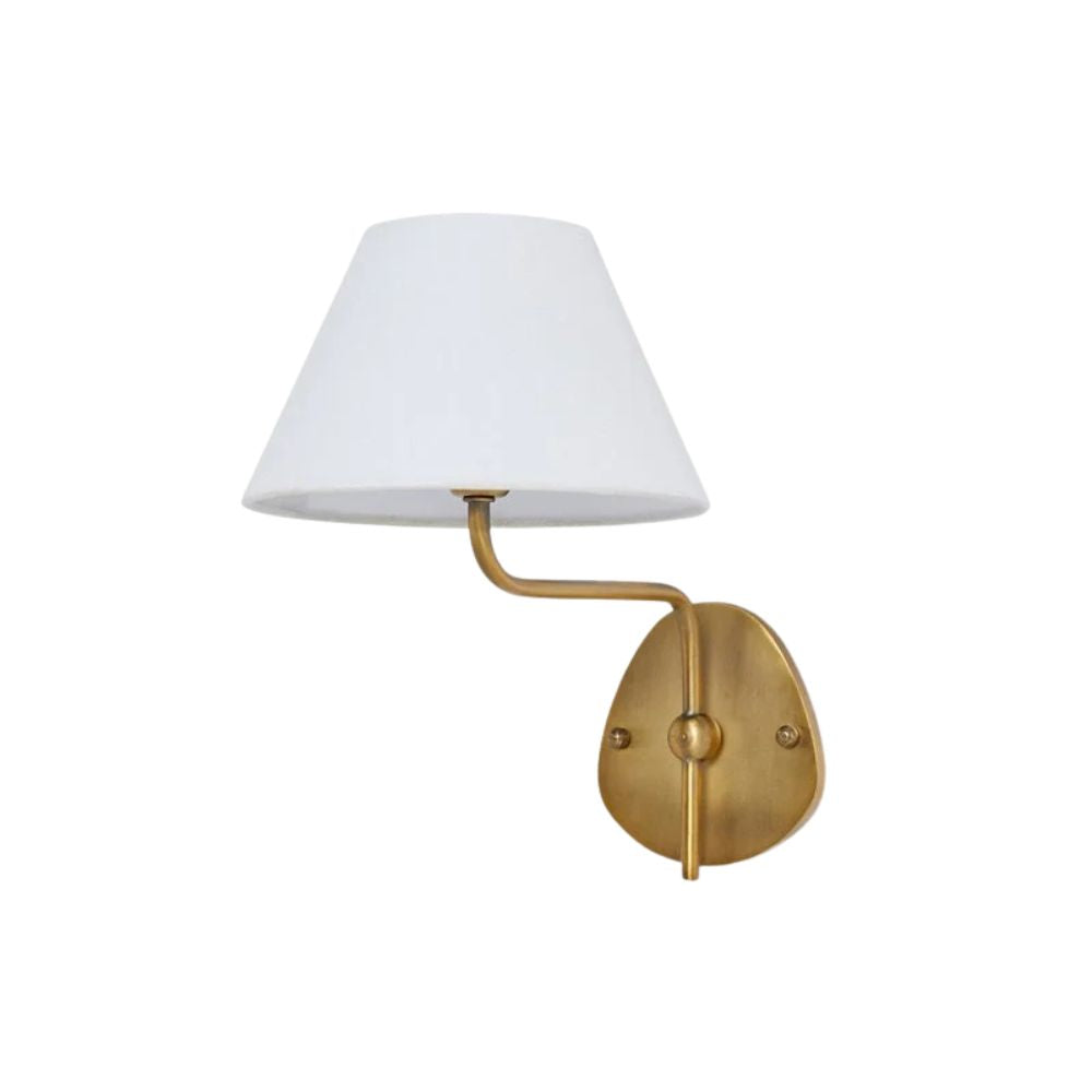 Fabric Double Wall Sconce - Elegant Swan Neck Wall Lights for Bedroom