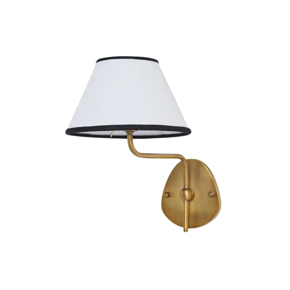 Fabric Double Wall Sconce - Elegant Swan Neck Wall Lights for Bedroom