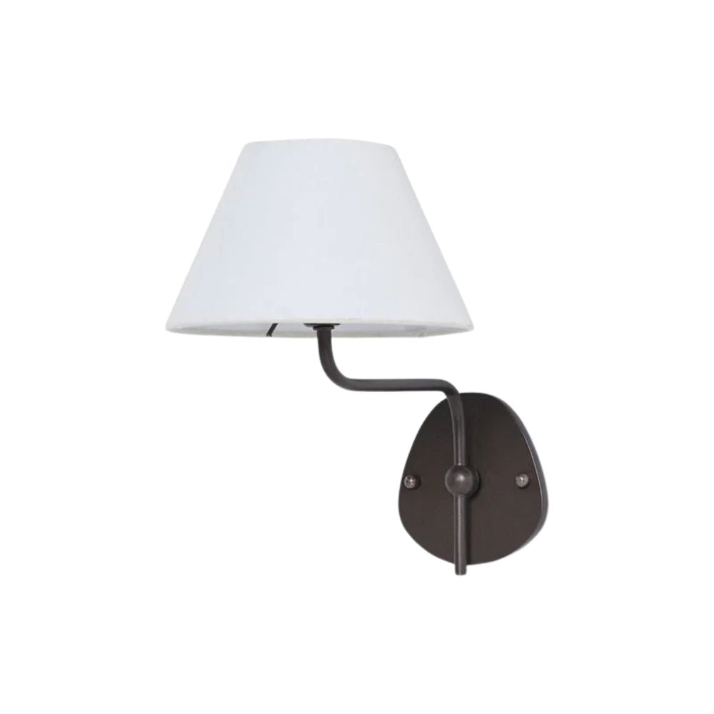 Fabric Double Wall Sconce - Elegant Swan Neck Wall Lights for Bedroom