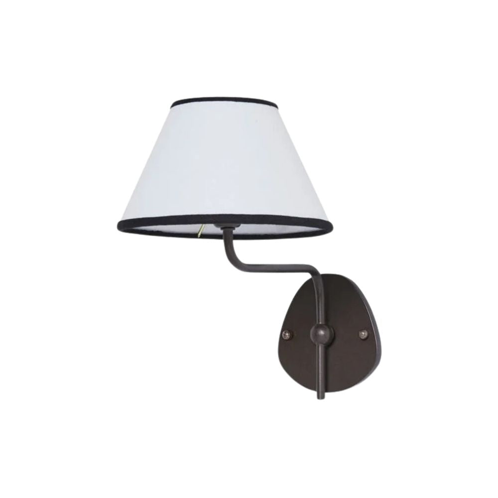 Fabric Double Wall Sconce - Elegant Swan Neck Wall Lights for Bedroom