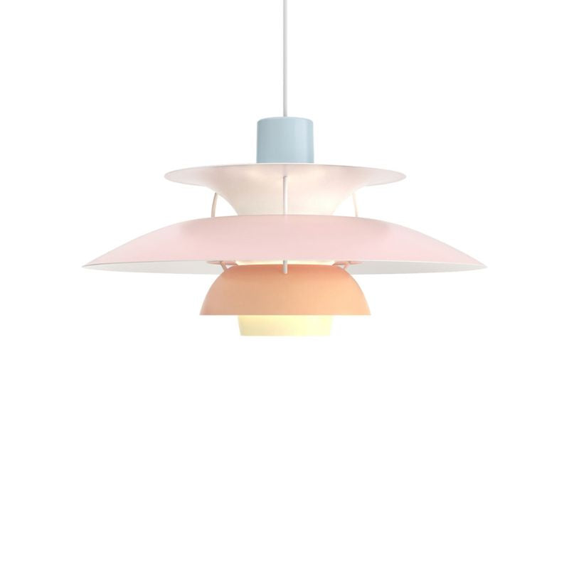 Suspension multicouche danoise - Lampe de salle à manger scandinave en métal