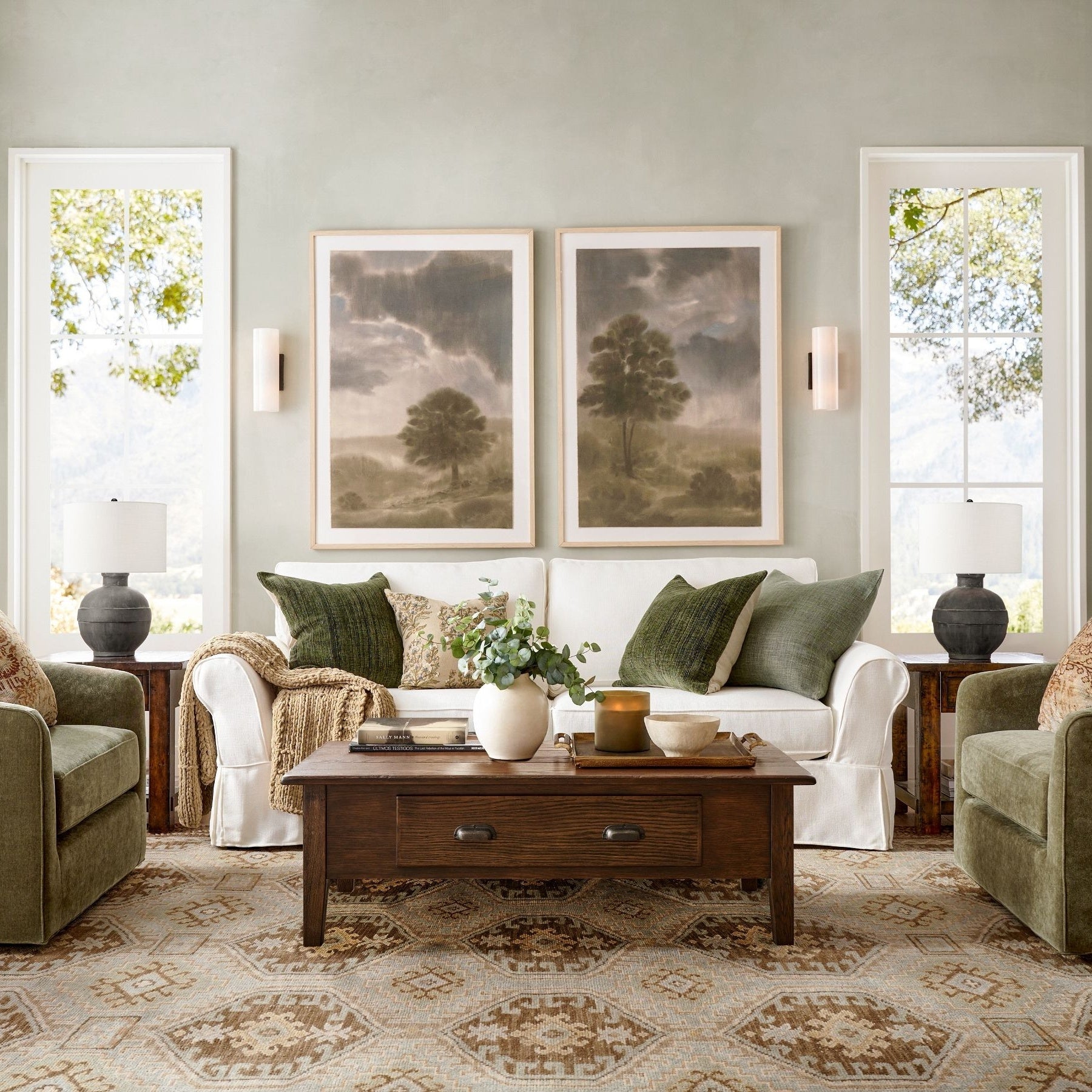 Wolvina Natural Marble Tube Sconce with Sleek Metal Details