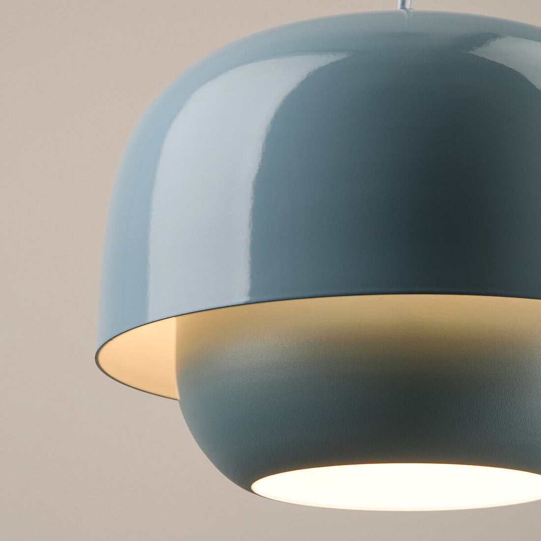 Clinco Retro-Modern Metal Pendant - Dual Shade Dome Light