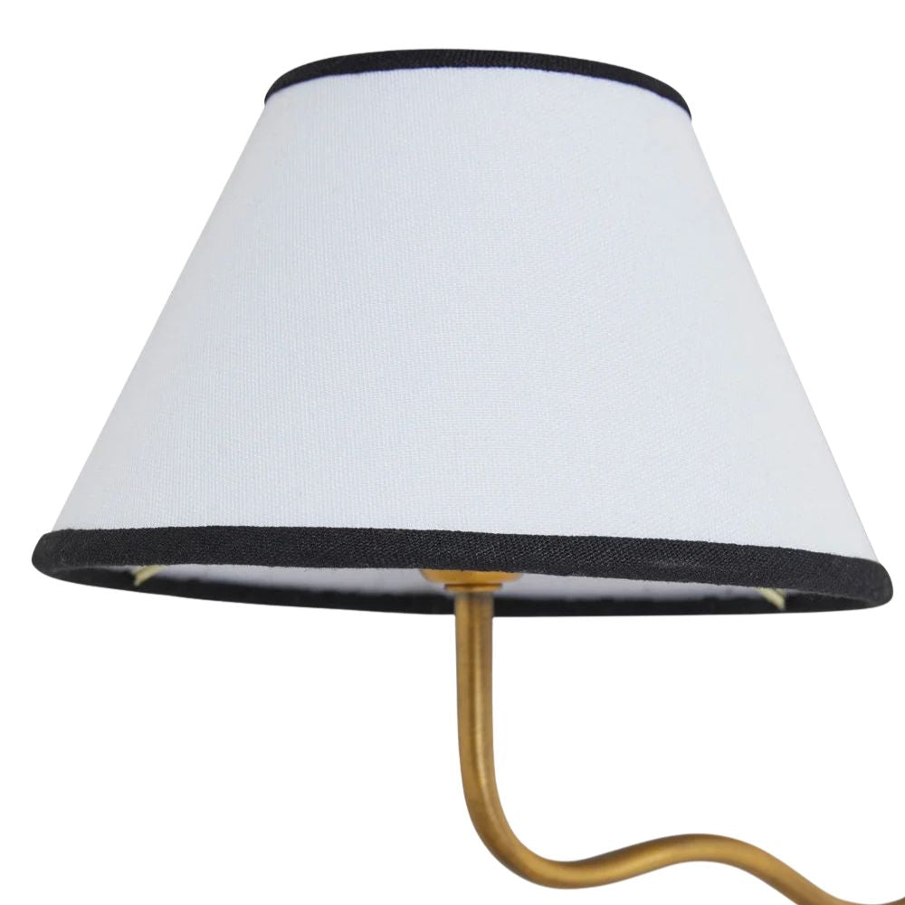 Fabric Double Wall Sconce - Elegant Swan Neck Wall Lights for Bedroom