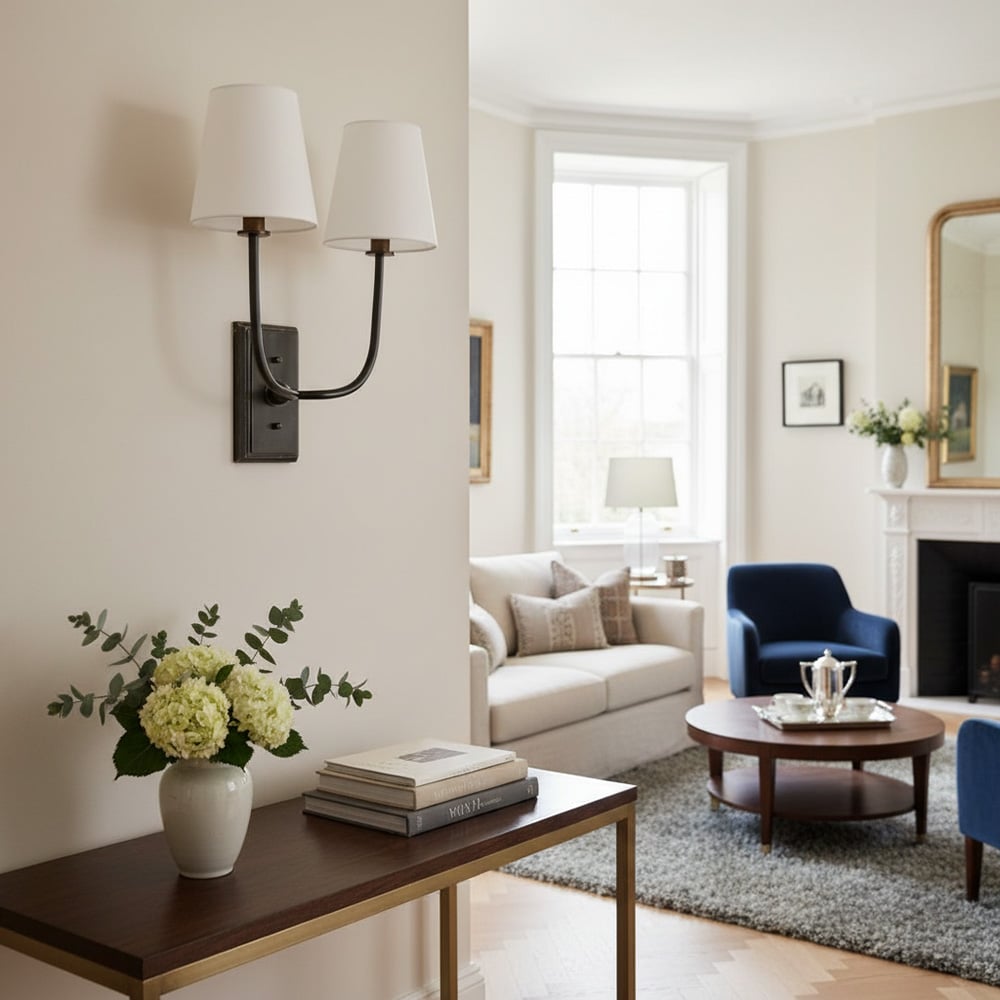 VistaGlow Industrial Metal Wall Lamp - Modern Double Sconce