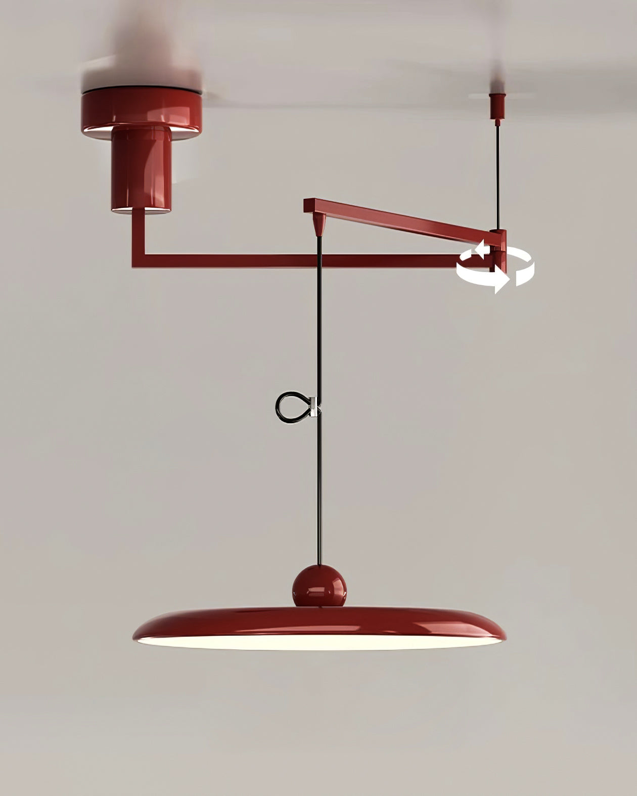 Adjustable Articulated Arm Metal Pendant Light