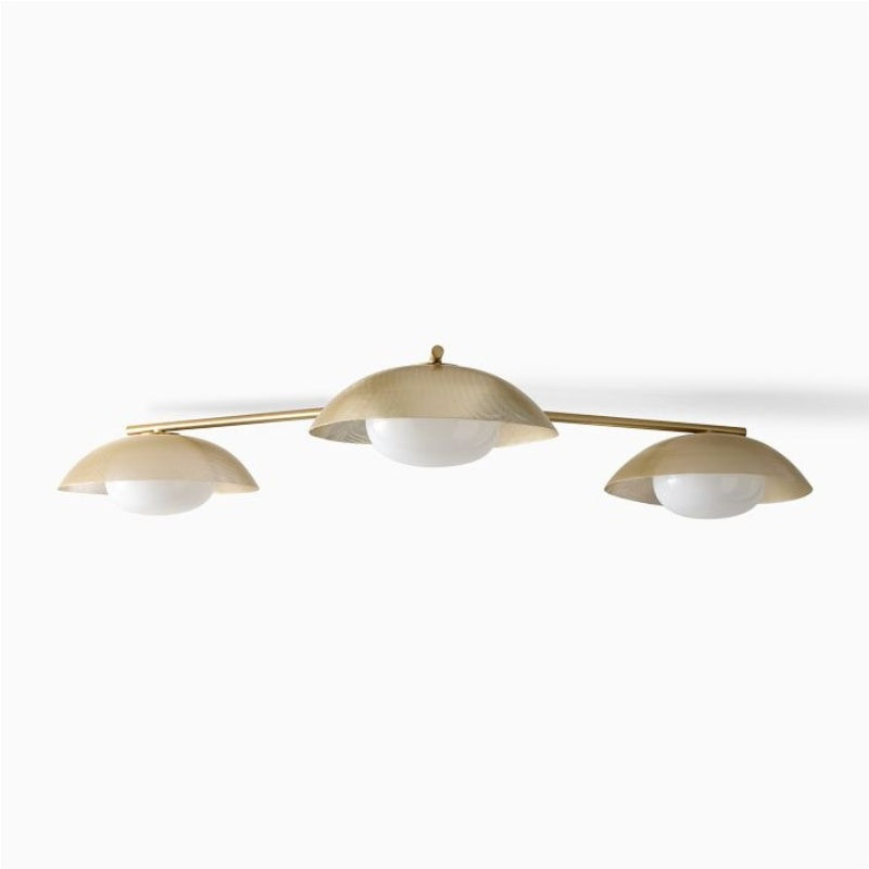 Elorina 3-Light Flush Mount Glass/Metal Ceiling Light - A Stylish Fixture for Modern Spaces