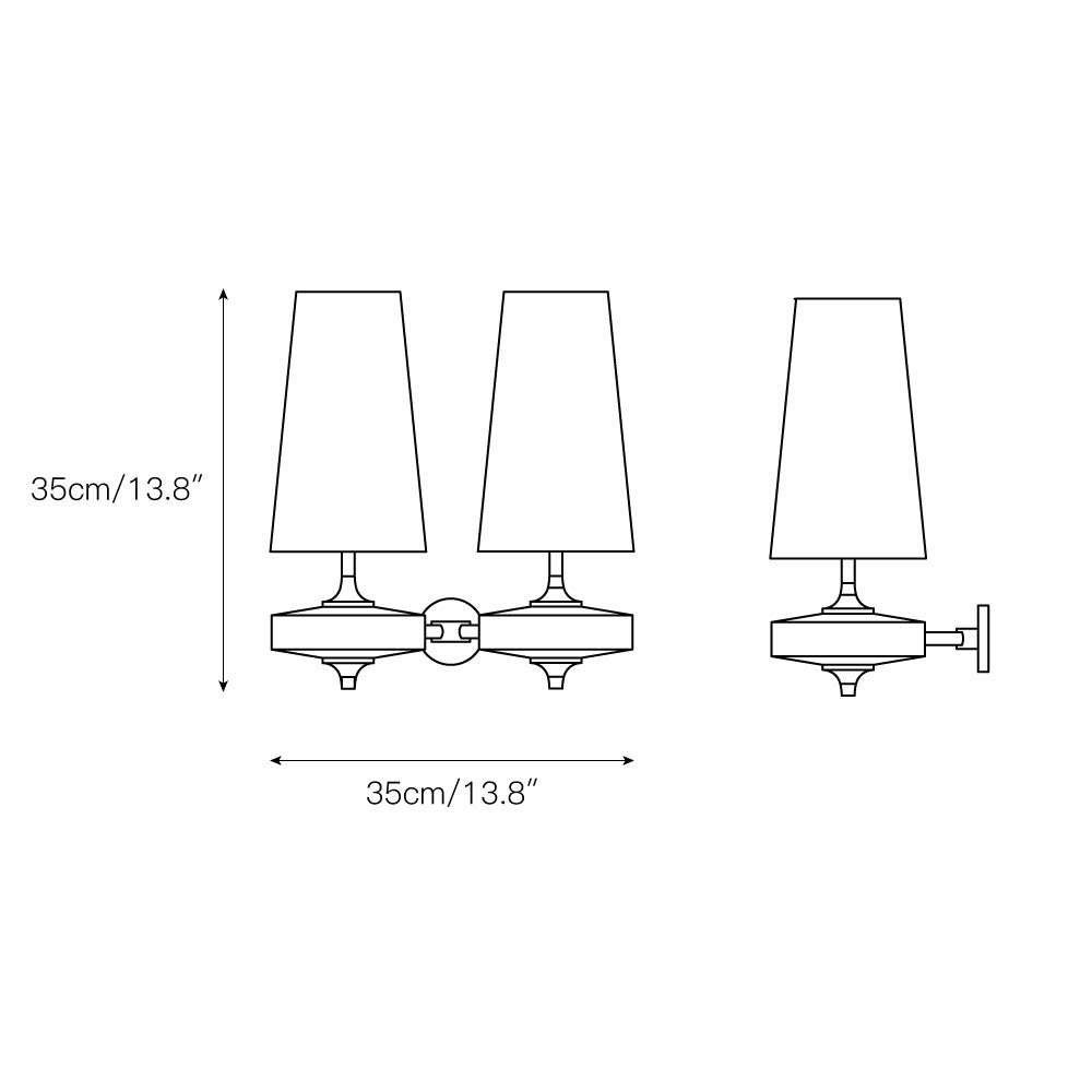 Natural Fabric Wall Lamp - Wood Palm-Shaped Sconce for Hallway