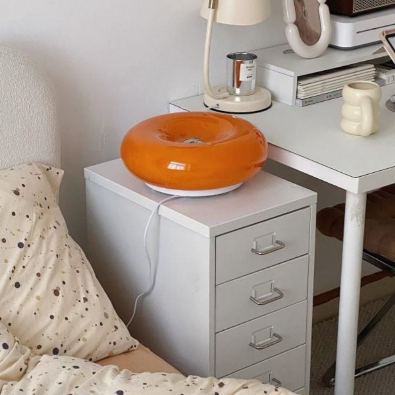 Applique/lampe de table en verre Donut – Lampe décorative pour intérieurs modernes