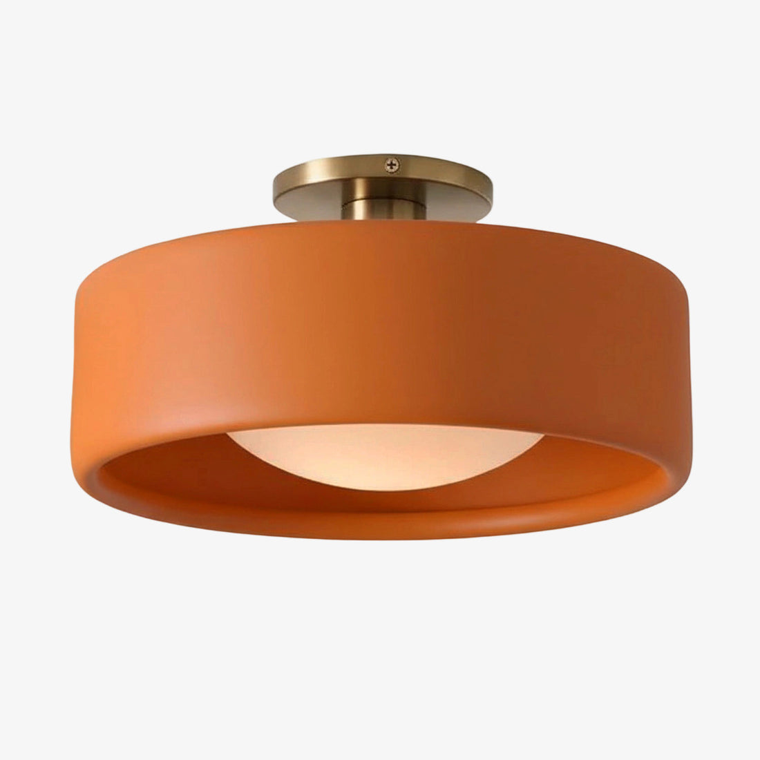 Cerova Modern Porcelain Flush Mount Ceiling Light– Elegant Ivory Shade