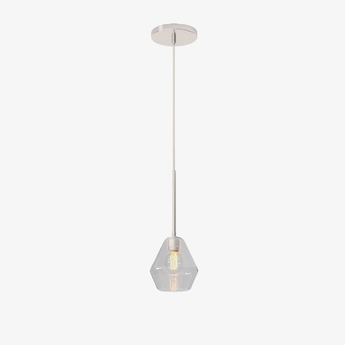 Merin Transparent Glass Sculpture Geometric Pendant light