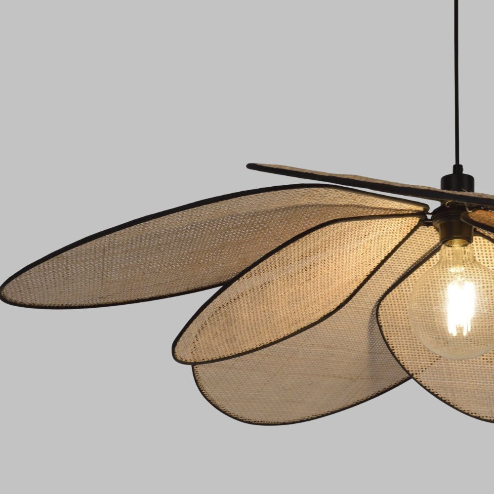 Natural Rattan Pendant Light - Okai Lamp Inspired Style