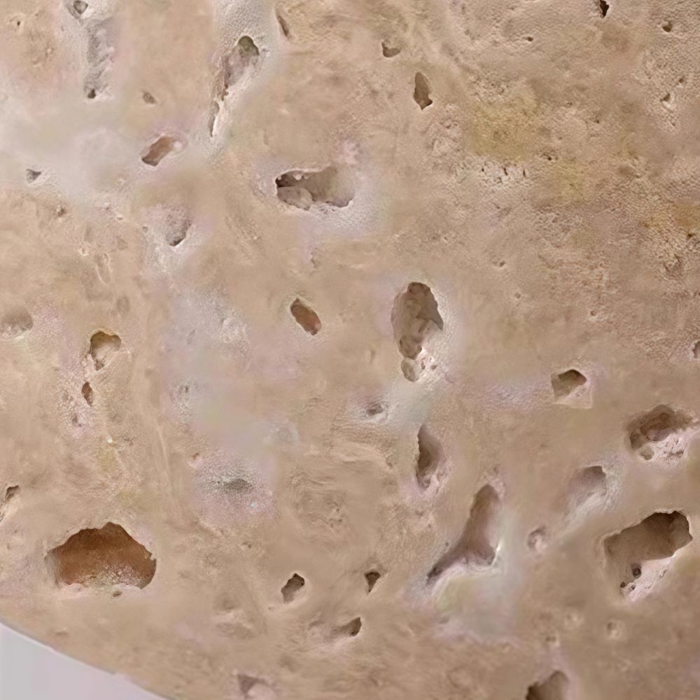Travertine Ceiling Light - Minimalist Flush Mount Dining Lamp