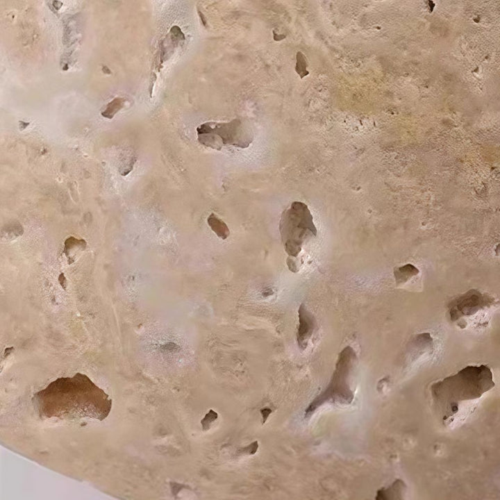 Travertine Ceiling Light - Minimalist Flush Mount Dining Lamp