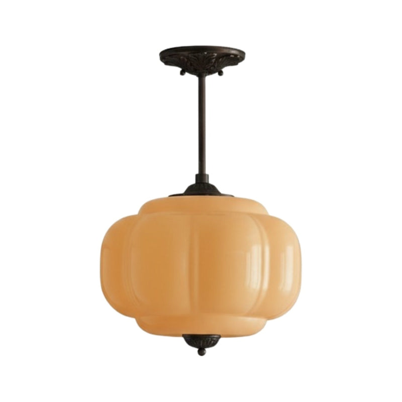 Eloise Vintage Pendant Light - Glass Semi-Flush Mount for Kitchen