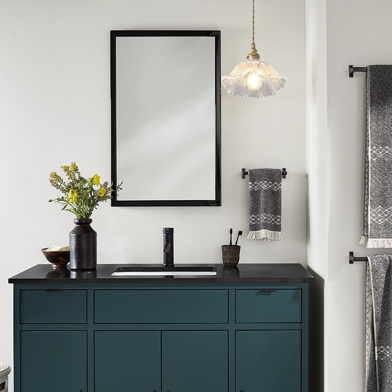 Retro Lotus Glass Pendant Light For bedroom