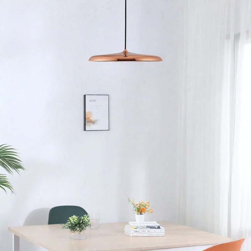 Macaron Pendant Light - Contemporary Dark Blue Metal Acrylic Decor