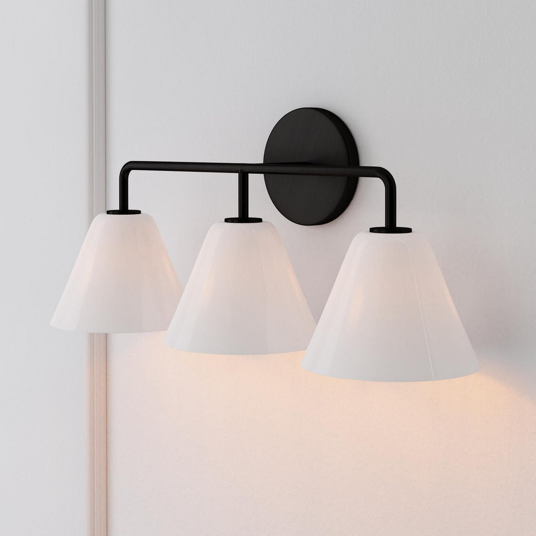 Applique murale Conica Cone - Éclairage moderne en verre à 1, 2 ou 3 lumières