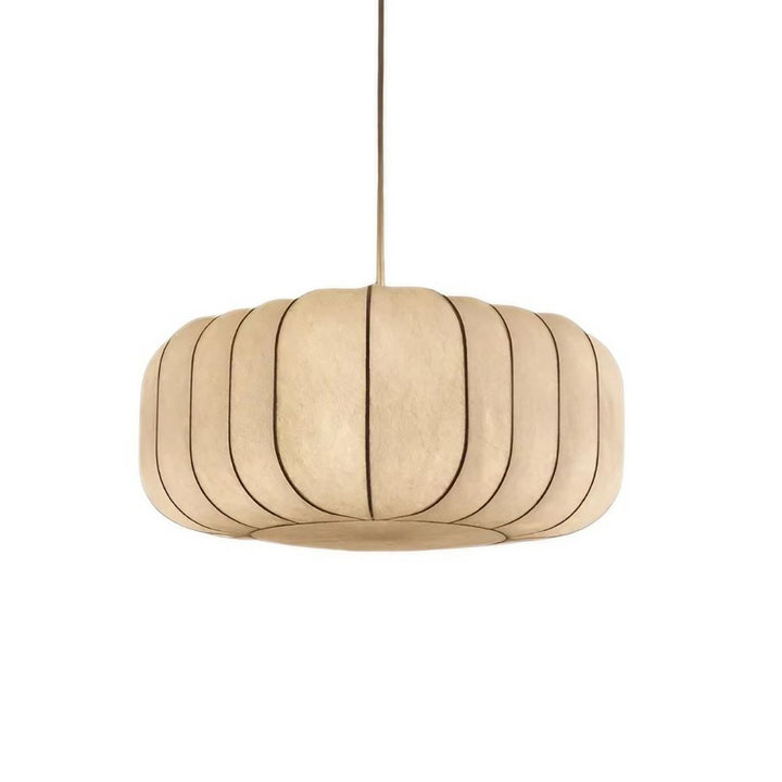 Suspension en tissu - Design style lanterne à abat-jour doux
