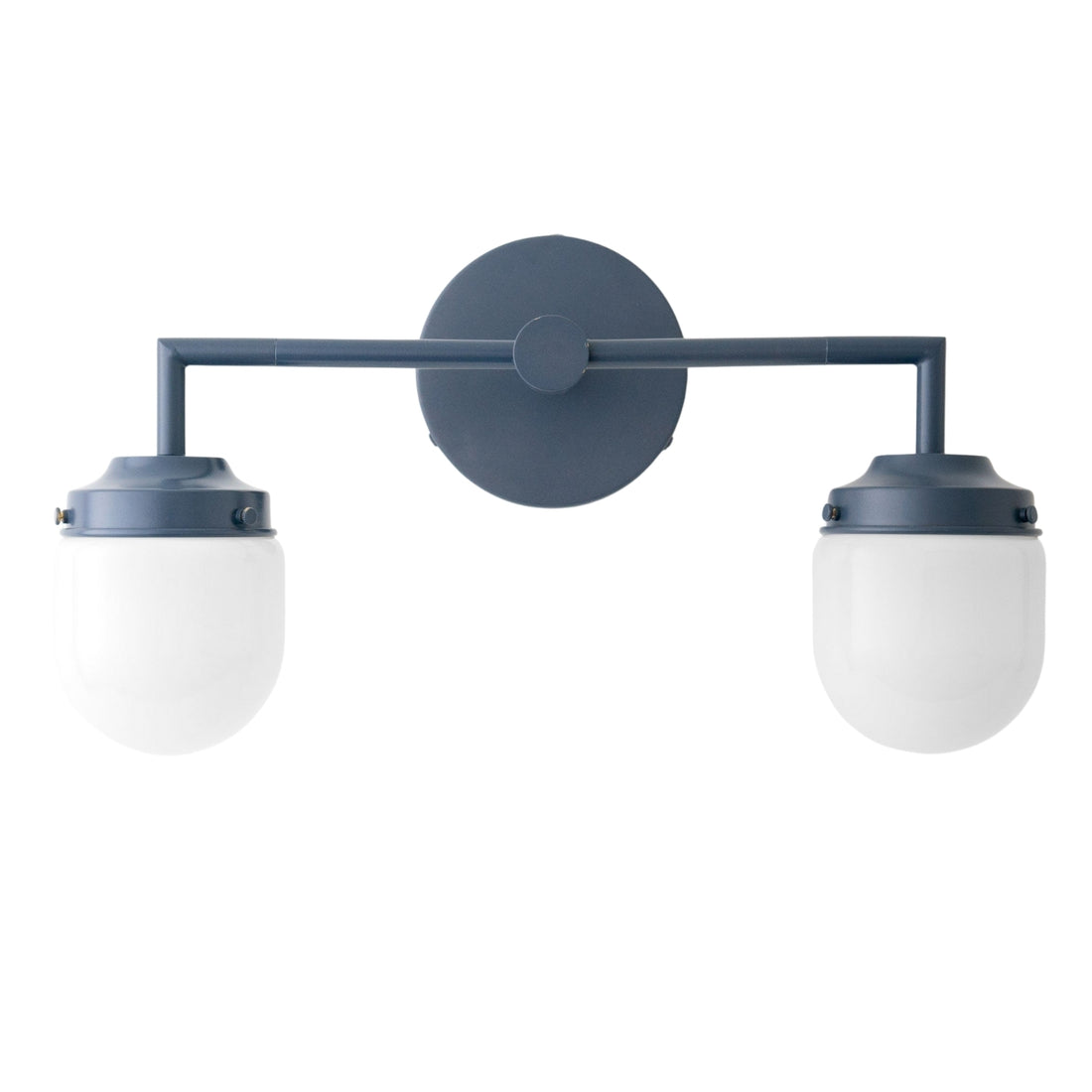 Opalume Glass Double Vanity Light - Vintage Style Bathroom Double Wall Lighting