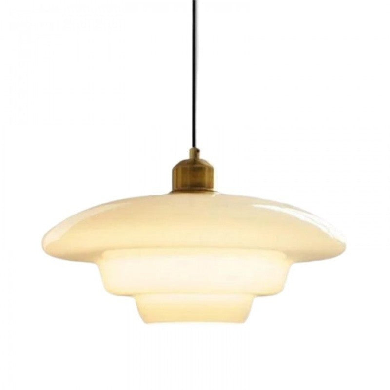 Art Deco Opal Glass Pendant Light S45