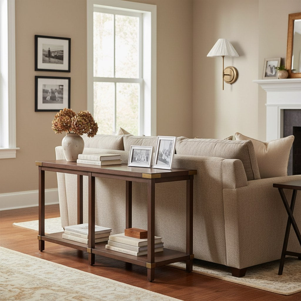 Lindi - applique murale festonnée en laiton vieilli et lin