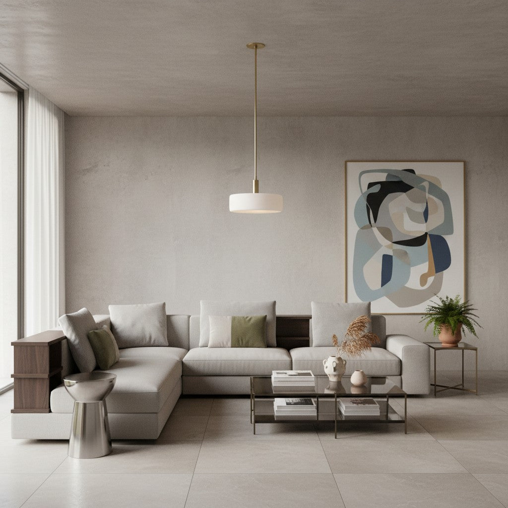 Cerova Modern Ivory Porcelain Pendant Light – Soft Organic Design for Kitchen Island