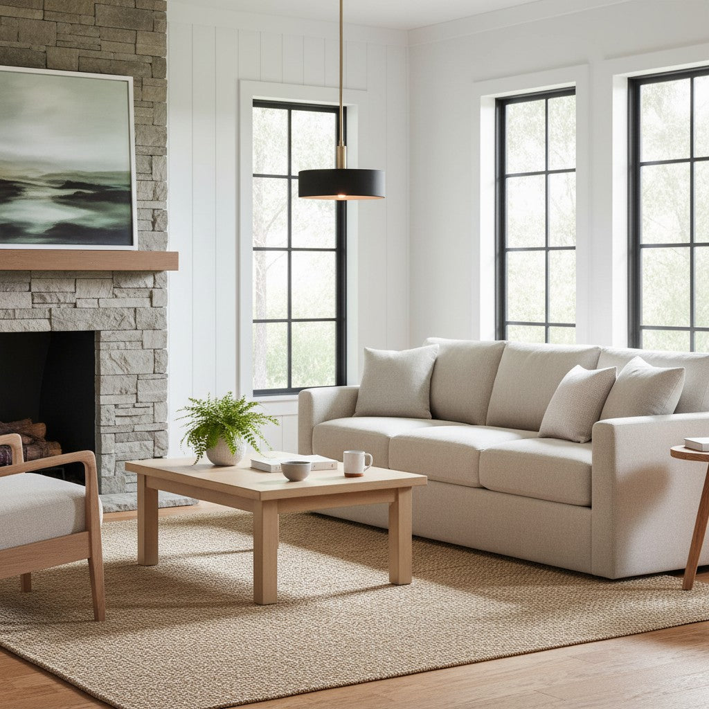 Cerova Modern Ivory Porcelain Pendant Light – Soft Organic Design for Kitchen Island