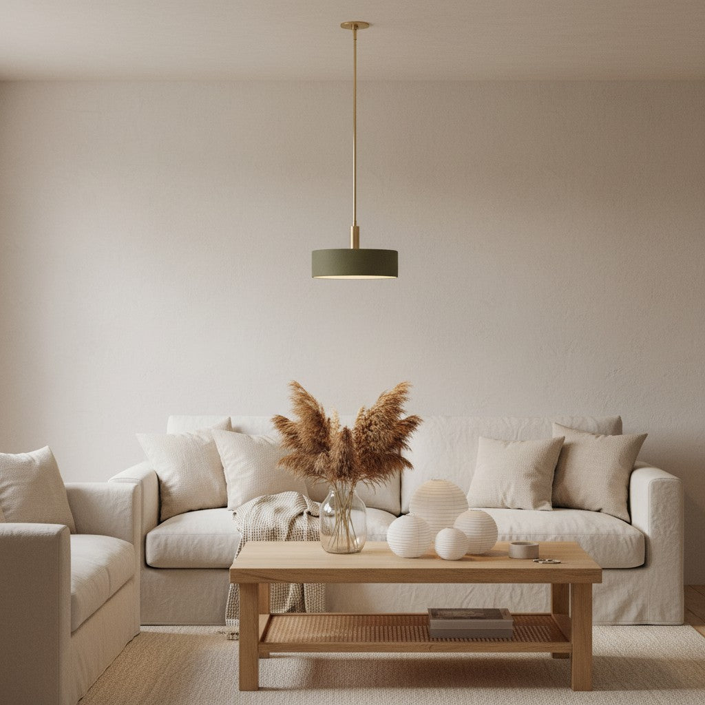 Cerova Modern Ivory Porcelain Pendant Light – Soft Organic Design for Kitchen Island