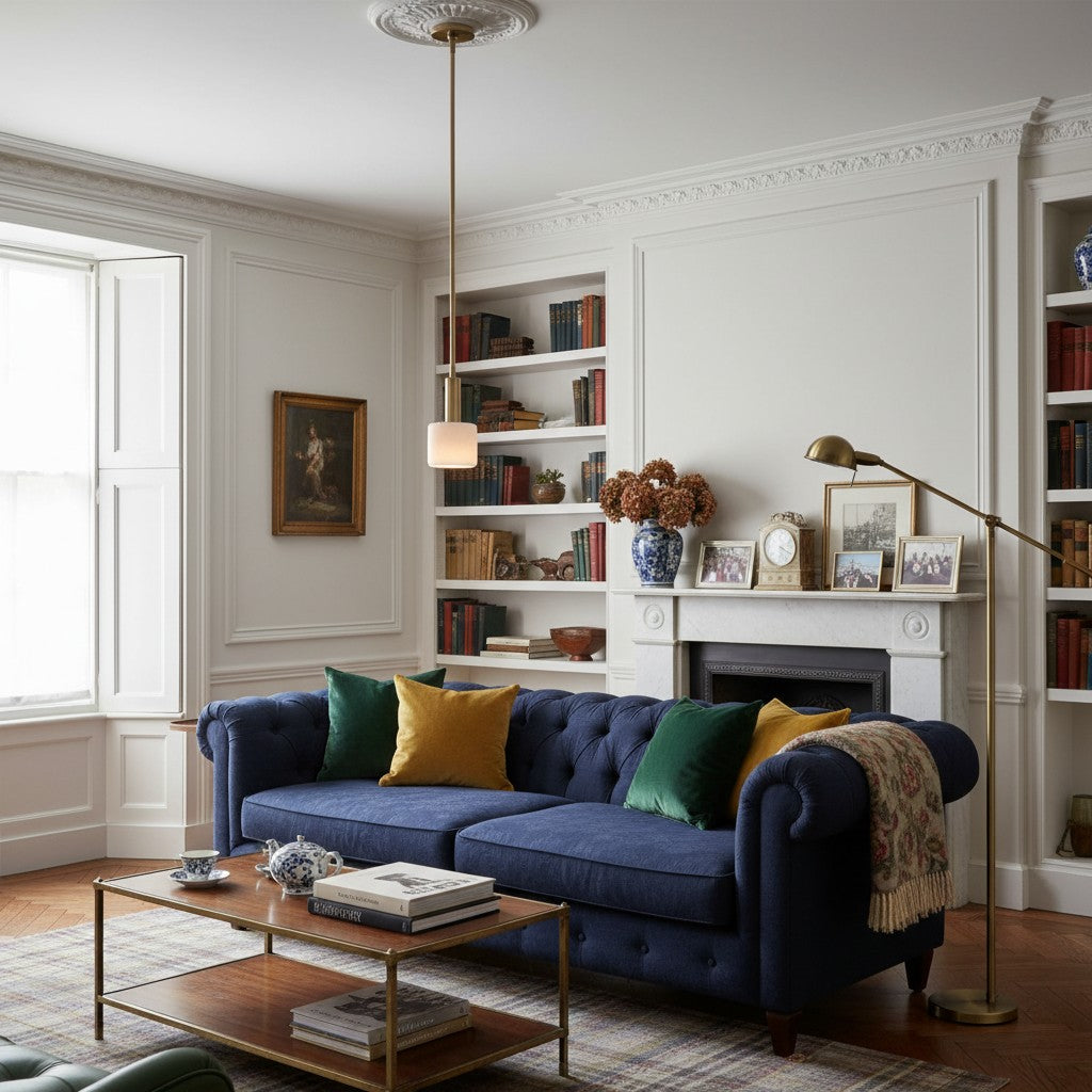 Cerova Modern Ivory Porcelain Pendant Light – Soft Organic Design for Kitchen Island