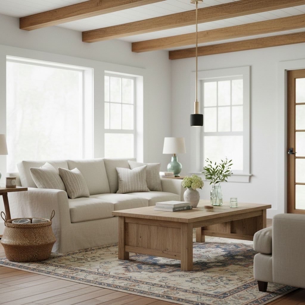 Cerova Modern Ivory Porcelain Pendant Light – Soft Organic Design for Kitchen Island