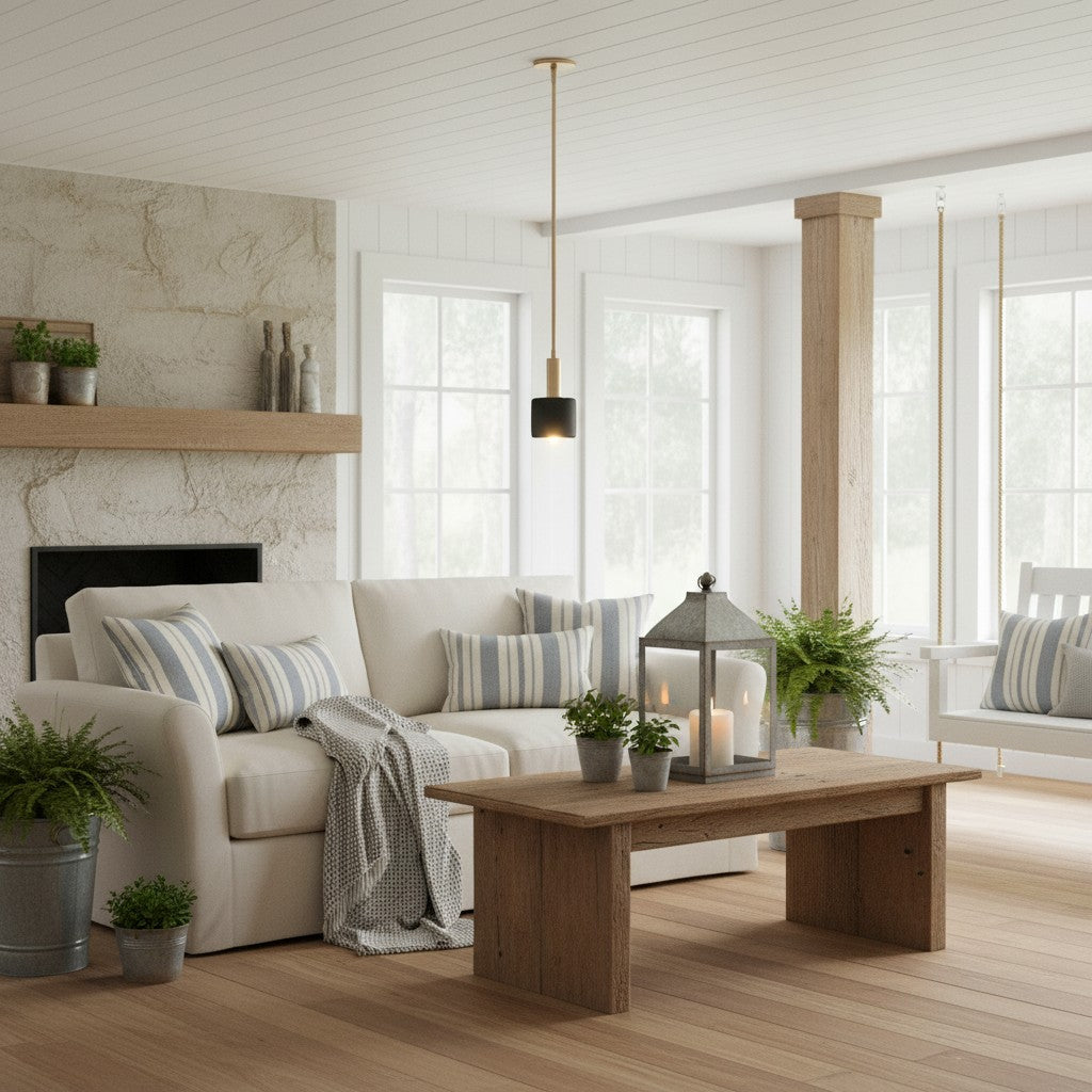 Cerova Modern Ivory Porcelain Pendant Light – Soft Organic Design for Kitchen Island