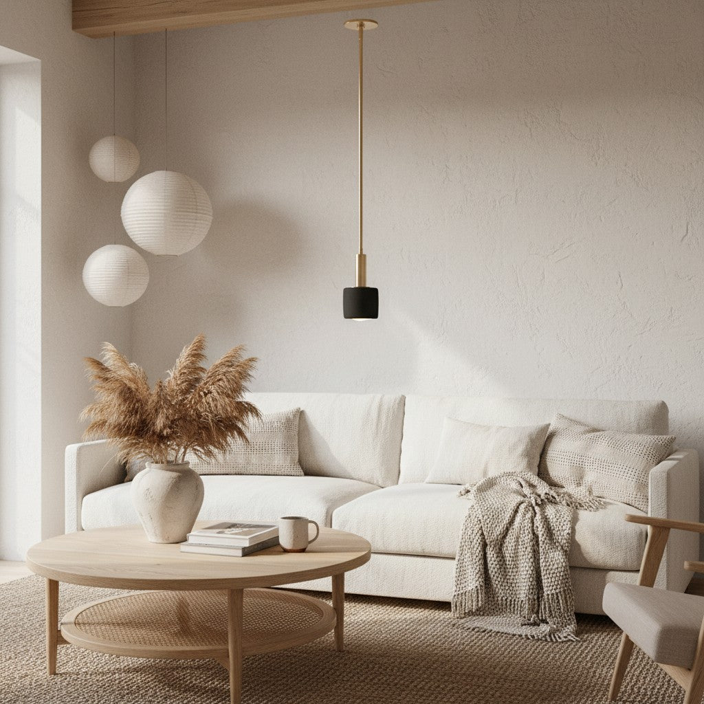 Cerova Modern Ivory Porcelain Pendant Light – Soft Organic Design for Kitchen Island