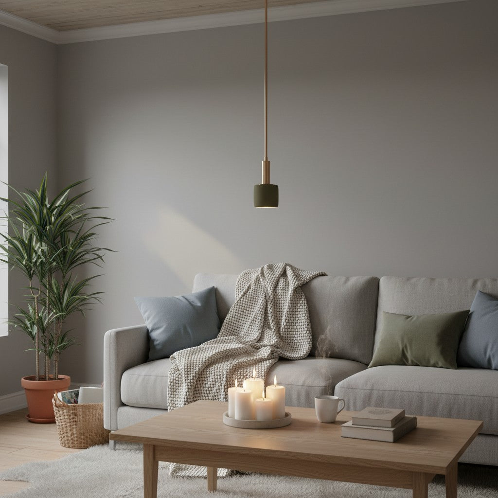 Cerova Modern Ivory Porcelain Pendant Light – Soft Organic Design for Kitchen Island