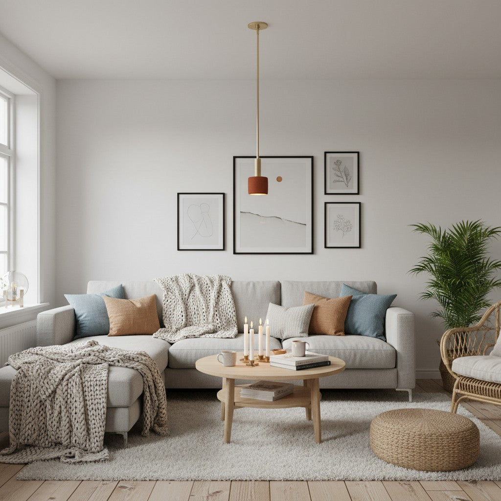 Cerova Modern Ivory Porcelain Pendant Light – Soft Organic Design for Kitchen Island