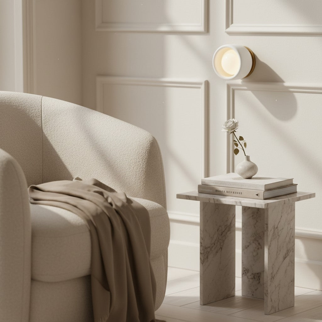 Cerova Modern Ivory Porcelain Sconce – Soft Organic Wall Light