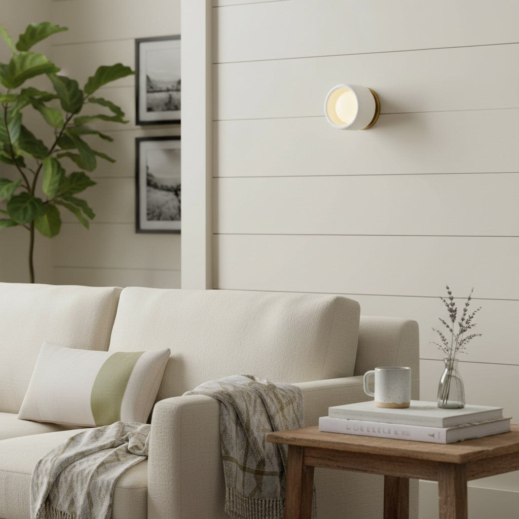 Cerova Modern Ivory Porcelain Sconce – Soft Organic Wall Light