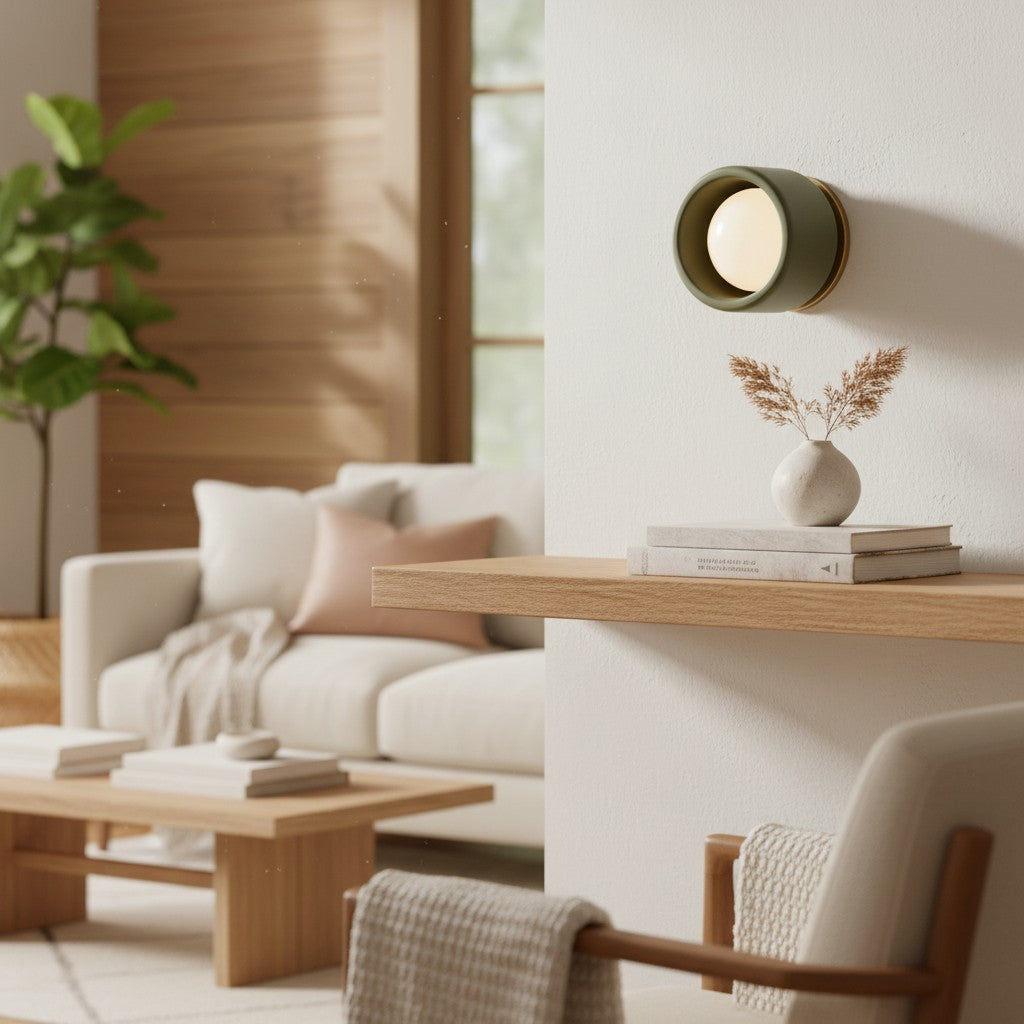 Cerova Modern Ivory Porcelain Sconce – Soft Organic Wall Light