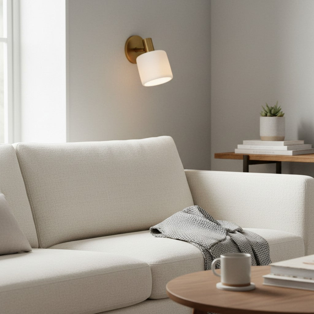 Cerova Modern Ivory Porcelain Sconce – Soft Organic Wall Light