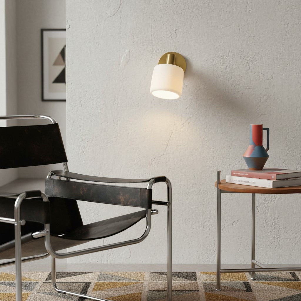 Cerova Modern Ivory Porcelain Sconce – Soft Organic Wall Light