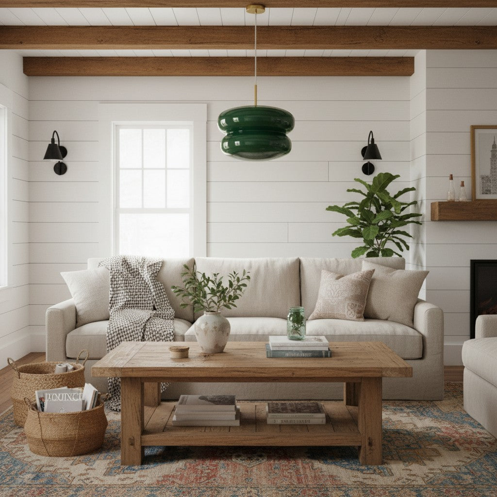 Opal Glass Pendant Lamp - Modern Hanging Lamp