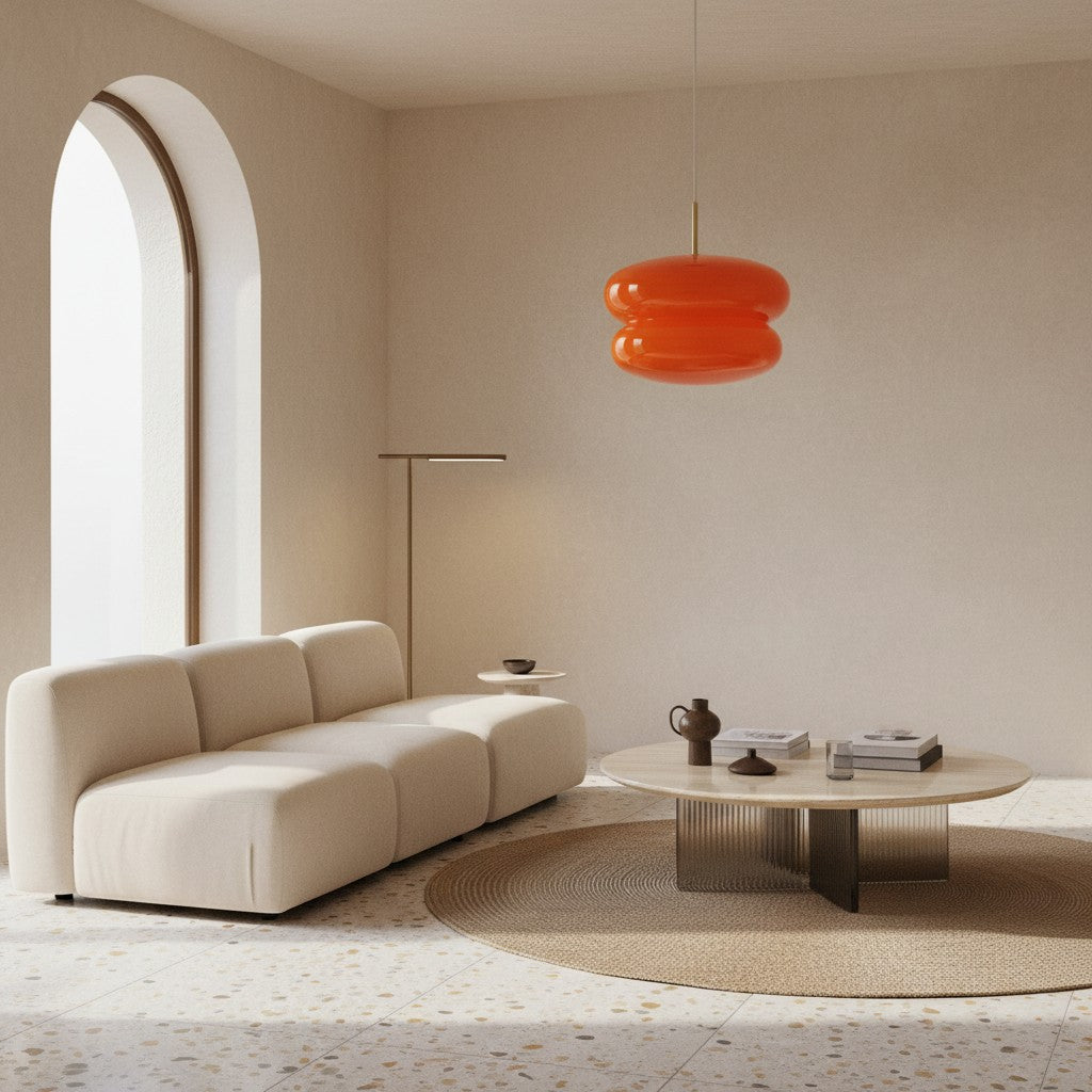 Opal Glass Pendant Lamp - Modern Hanging Lamp