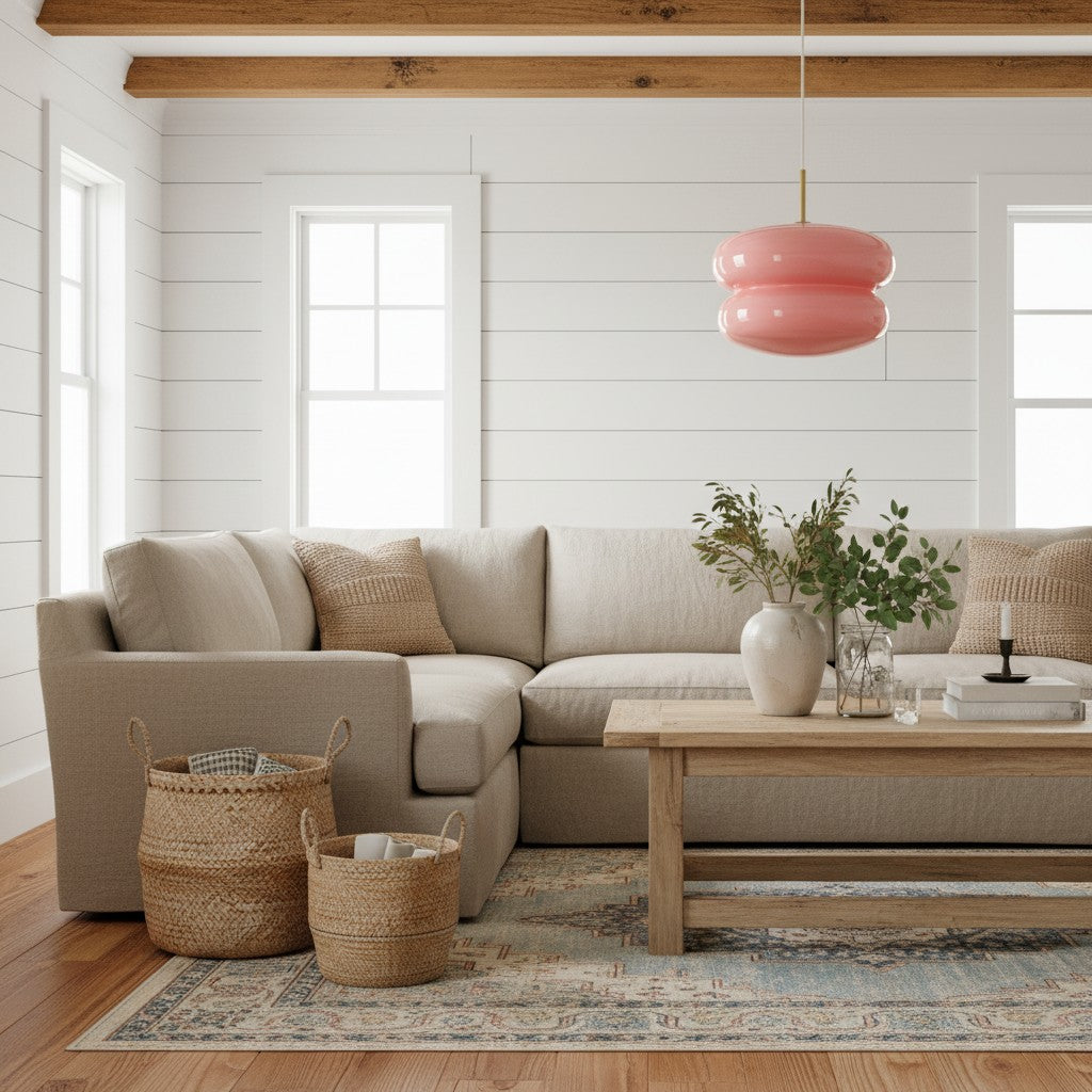 Opal Glass Pendant Lamp - Modern Hanging Lamp