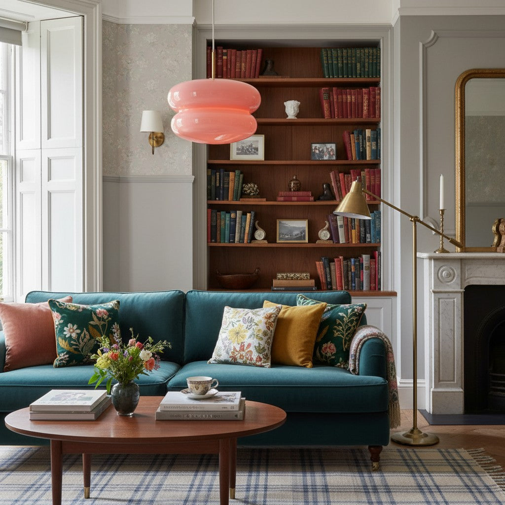 Opal Glass Pendant Lamp - Modern Hanging Lamp